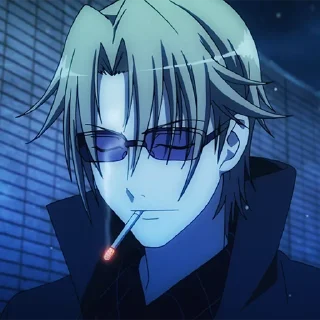 🥃 emoji Izumo Kusanagi 🚬 @xxTokyo_Art Telegram sticker 18 of 23