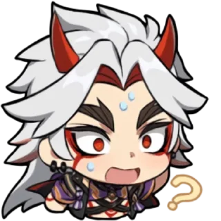 ⛩ emoji Chibi Arataki Itto By (@Miyukotto) Telegram sticker 6 of 25