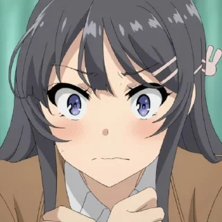 😣 emoji Anime Girls Telegram sticker 6 of 25