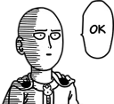 👍 emoji Saitama Telegram sticker 4 of 24