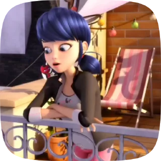 💗 emoji Marinette @CenterOfSticker Telegram sticker 13 of 20