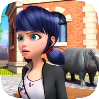💗 emoji Marinette @CenterOfSticker Telegram sticker 6 of 20