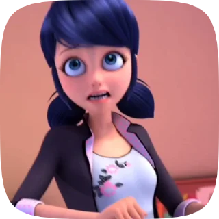 💗 emoji Marinette @CenterOfSticker Telegram sticker 17 of 20
