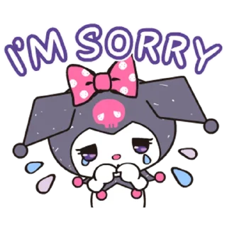 😢 emoji Kuromi- Cute & Stylish @Nekostickerss Telegram sticker 22 of 25