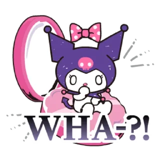 🤭 emoji Kuromi- Cute & Stylish @Nekostickerss Telegram sticker 17 of 25