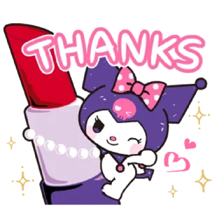 😉 emoji Kuromi- Cute & Stylish @Nekostickerss Telegram sticker 8 of 25