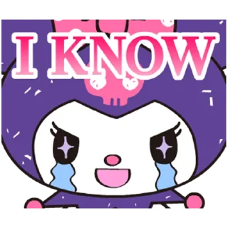 🥺 emoji Kuromi- Cute & Stylish @Nekostickerss Telegram sticker 15 of 25