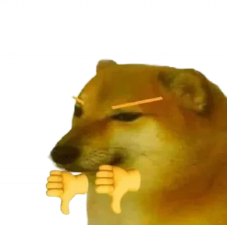 👎 emoji Such a Doge By @OH_NO_CRlNGE Telegram sticker 20 of 115