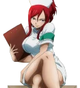 😷 emoji Erza Scarlet-Sama Telegram sticker 9 of 28