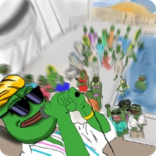 🌟 emoji Wall Street Pepe Telegram sticker 14 of 15
