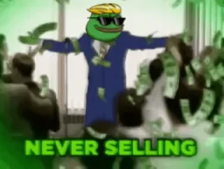 Sticker from Wall Street Pepe