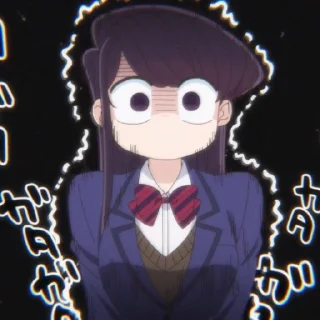 🔮 emoji Komi Shouko @StickersofAnime Telegram sticker 9 of 105