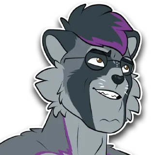 🗿 emoji Reggie Raccoon (@BoiiReggie) Telegram sticker 18 of 113