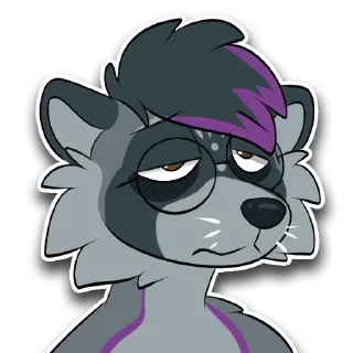 🥱 emoji Reggie Raccoon (@BoiiReggie) Telegram sticker 12 of 113