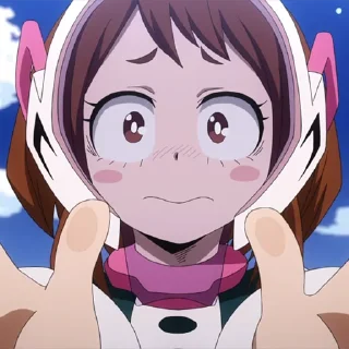 🌸 emoji (@Tengen) Uraraka Ochako Telegram sticker 22 of 50