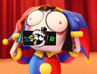 🤡 emoji Pomni ~ @StickerGustoSimo Telegram sticker 7 of 100