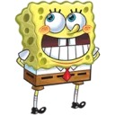 😅 emoji SpongeBob  @stickers4 Telegram sticker 6 of 21