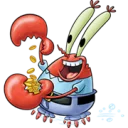 🦀 emoji SpongeBob  @stickers4 Telegram sticker 13 of 21