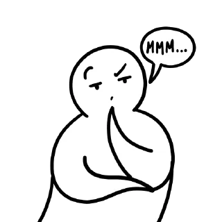 🤔 emoji TikTak Draw Telegram sticker 14 of 19