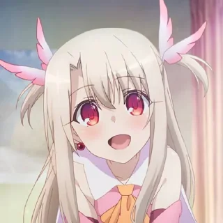 😀 emoji illyasviel @stickerspackanime Telegram sticker 20 of 103