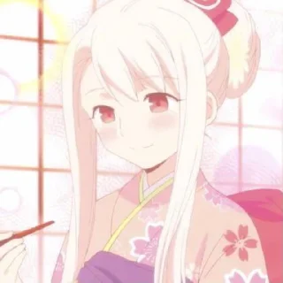 🥰 emoji illyasviel @stickerspackanime Telegram sticker 23 of 103