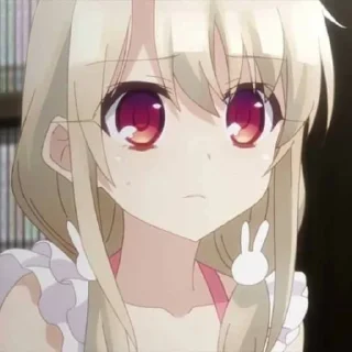 😢 emoji illyasviel @stickerspackanime Telegram sticker 17 of 103