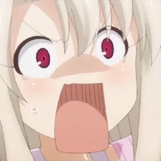😱 emoji illyasviel @stickerspackanime Telegram sticker 12 of 103