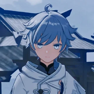 💙 emoji Chongyun by Deco @U_HotoAi_w_Deco_U Telegram sticker 4 of 24