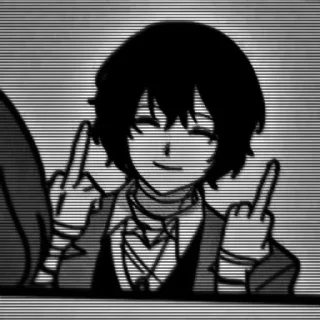 🌟 emoji જ⁀➴ Osamu Dazai ◈ @KesitoMania Telegram sticker 5 of 120