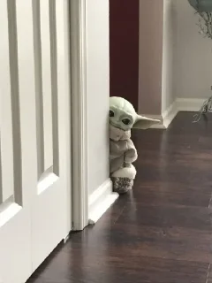 Sticker from Baby Yoda