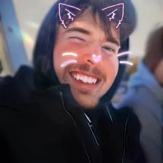 🐱 emoji mrbeastt Telegram sticker 11 of 26