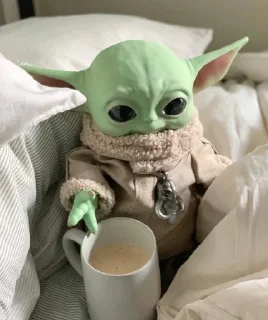 😞 emoji Baby Yoda Telegram sticker 6 of 27