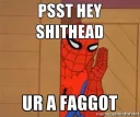 😂 emoji SPIDERMAN THE FAGGOT Telegram sticker 11 of 50
