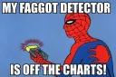 Sticker from SPIDERMAN THE FAGGOT