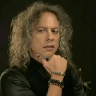 🤔 emoji MetallicA by me Telegram sticker 6 of 118