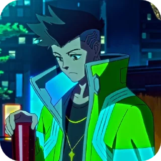 👍 emoji Cyberpunk Edgerunners | Gun_Slayer49 Telegram sticker 11 of 57