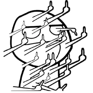 🖕 emoji V 4 | @BriefBoy | @Sulfux Telegram sticker 7 of 119