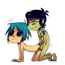 😏 emoji Gorillaz Telegram sticker 6 of 33