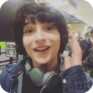 🫥 emoji Finn Wolfhard🫦 Telegram sticker 7 of 58