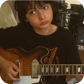 🫥 emoji Finn Wolfhard🫦 Telegram sticker 10 of 58
