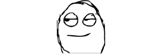 😏 emoji Trollface @MYpl4ylist Telegram sticker 20 of 75