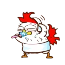😶 emoji Chicken Telegram sticker 21 of 23