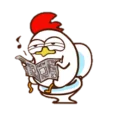 😐 emoji Chicken Telegram sticker 22 of 23