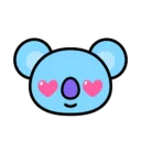 😍 emoji BT21 [ @WithBTS ] Telegram sticker 22 of 42
