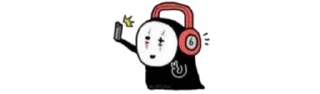 ♟ emoji Kaonashi ♟ @MYpl4ylist Telegram sticker 15 of 26