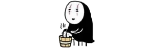 ♟ emoji Kaonashi ♟ @MYpl4ylist Telegram sticker 7 of 26