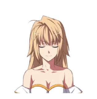 😌 emoji Type-Moon 🌙 Melty Blood Telegram sticker 15 of 120