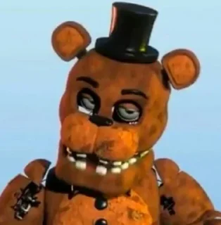 😐 emoji FNAF(Freddy) Telegram sticker 15 of 87