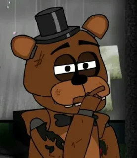 🤔 emoji FNAF(Freddy) Telegram sticker 6 of 87