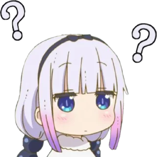 ❔ emoji Kanna Chan Telegram sticker 5 of 13